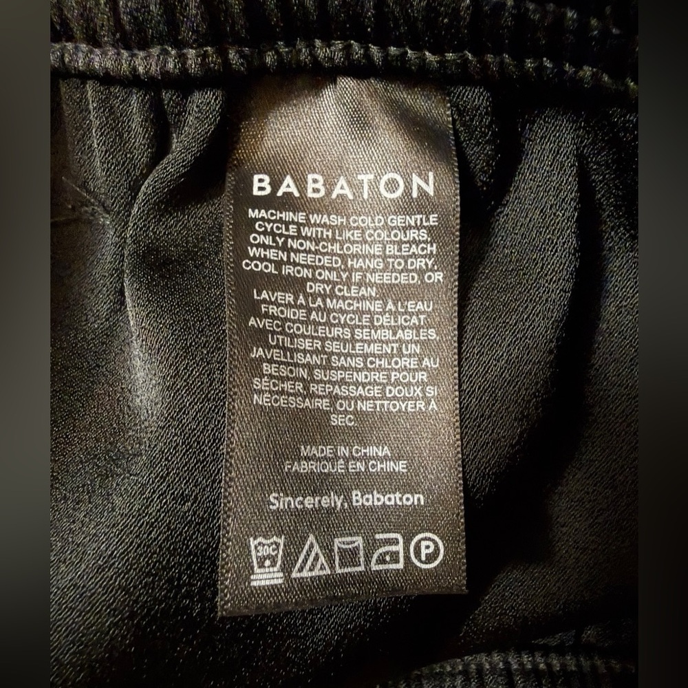 Babaton Parker Palazzo Wide-Leg Pants Black | Minimal Chic | Size S - Picture 8 of 9